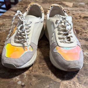 Dolce Vita Iridescent and Cream Athletic Shoes